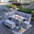 Amilcare 9 - Person Patio Conversation Set with Cushions