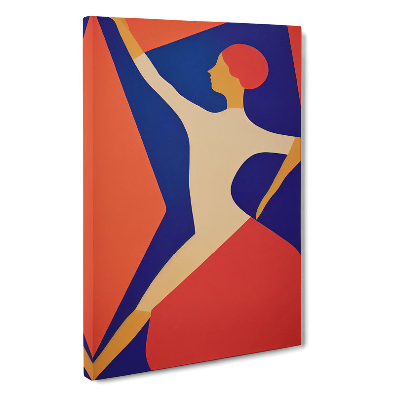 Abstract Ballerina No.5 - Wrapped Canvas, 76cm H x 50cm W x 3cm D