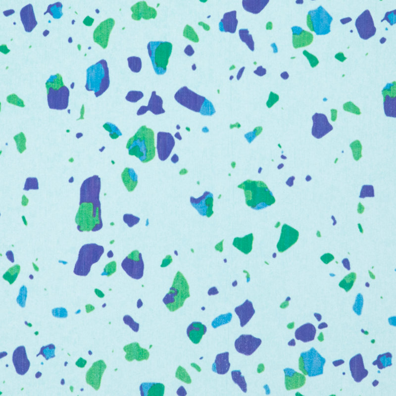 Non-Slip Bath Mat, Aqua Blue