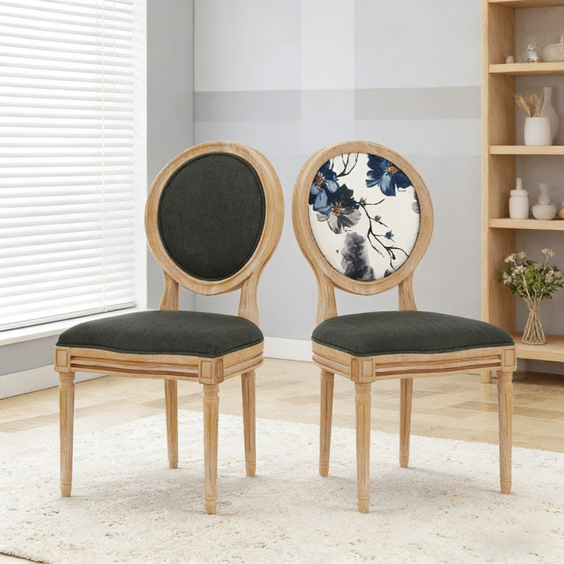 Ensemble de chaises de salle à manger, Gris foncé