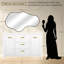 Irregular Wall Mirror, Asymmetrical Bathroom Vanity Mirror with Metal Frame, Modern Decorative Mirror-885886674-885886675
