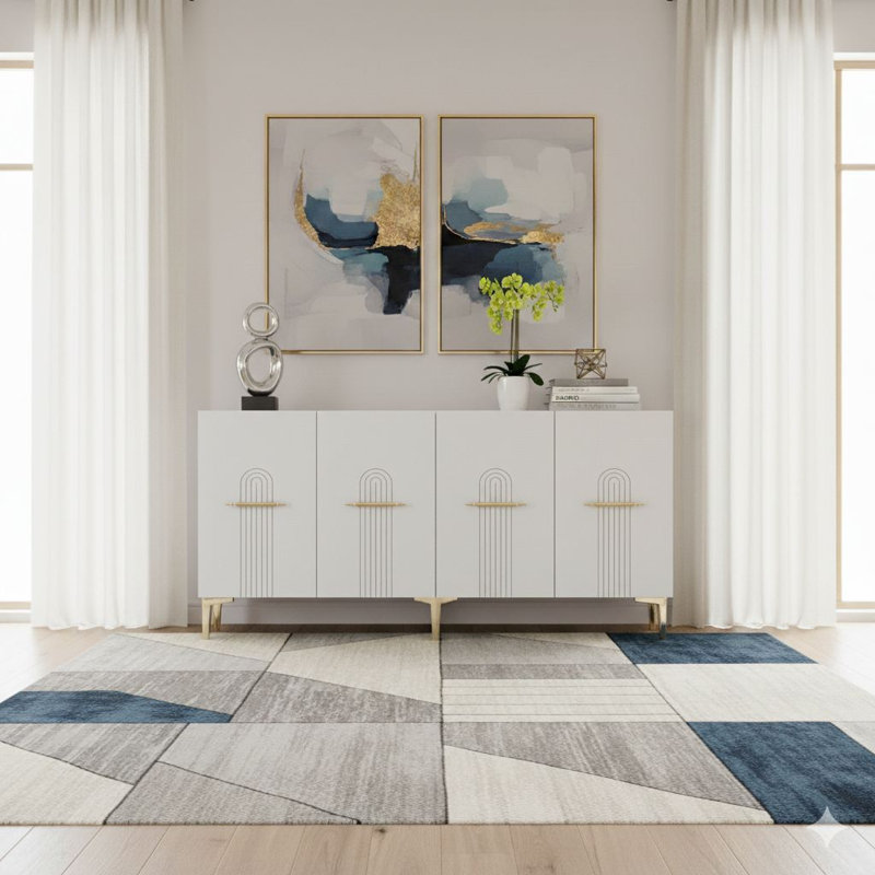 Console, White/Gold