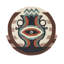Hand Tufted Area Rug in Brown/Teal/Orange/Beige-57906913