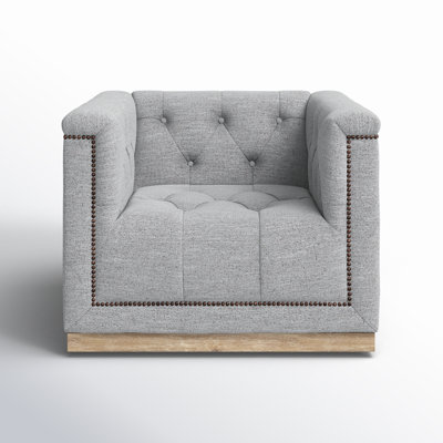 Byer 33.5" Wide Tufted Swivel Armchair