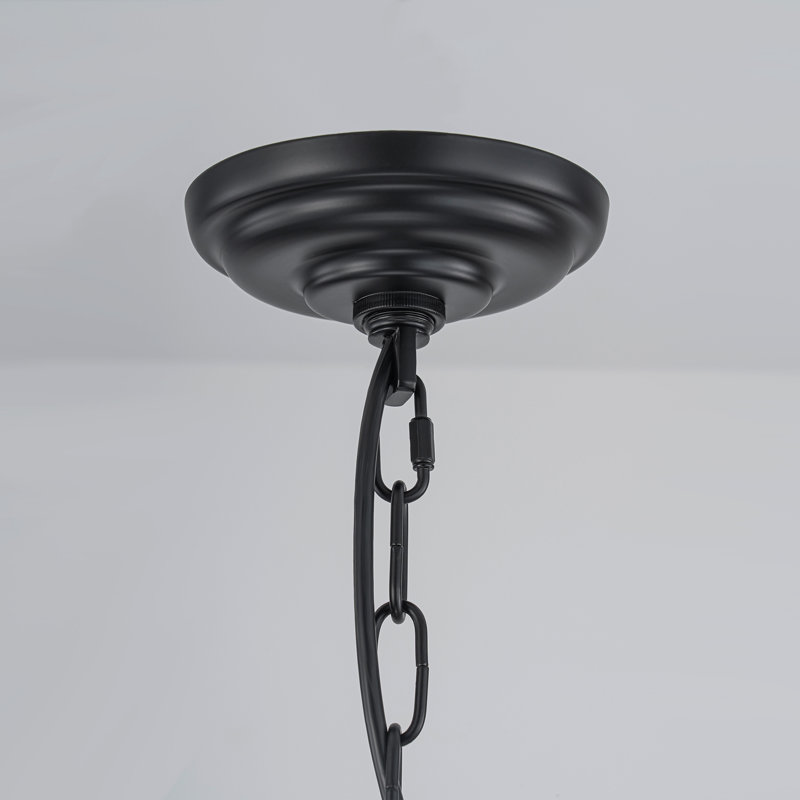 Lustre de style moderne Mid-Century Alcaraz, Noir mat / Or