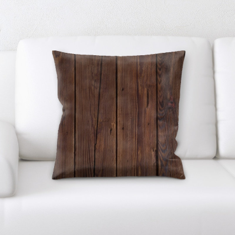 Maldanado Wooden Textures Throw Pillow