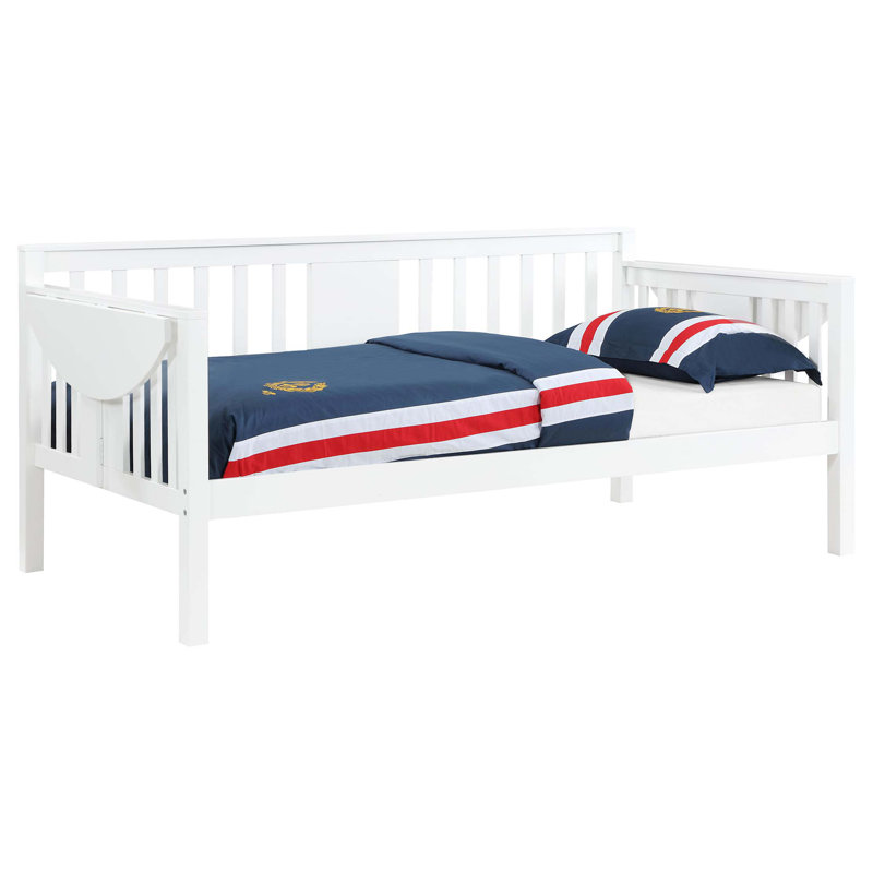 Albany Twin Daybed With Drop-Down Table, White