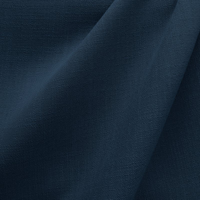 Linati Fabric | Solid Linen Look Fabric | Color Midnight
