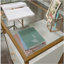Bureau en L avec plateau en verre, finition blanche