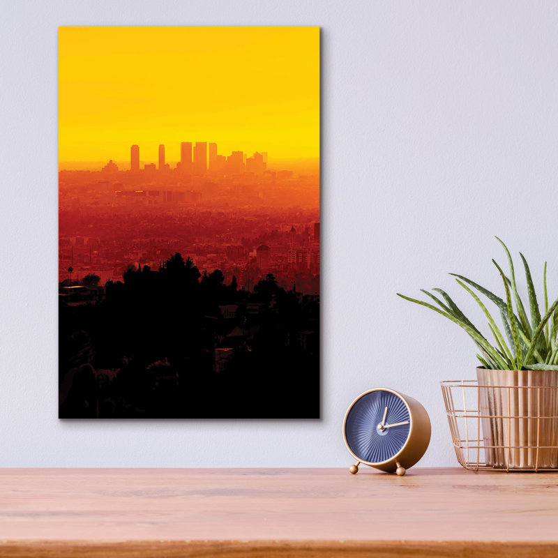Acrylique La Sunset, H 16 po x l 12 po x P 0,13 po