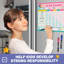 Tableau magnétique de récompense effaçable à sec pour réfrigérateur 13 x 17 pouces