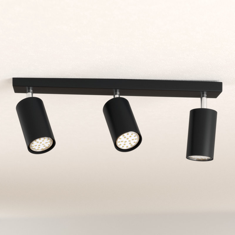 Philip Semi Flush Mount, Black