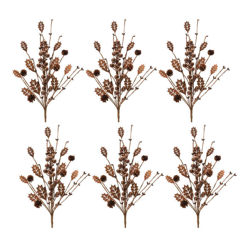 Mélange de pommes de pin et de baies mélangées (ensemble de 6)
