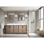 Ensemble de meuble-lavabo double blanc D 22 po, comptoir en quartz blanc, robinet et miroir de 30 po-1551884844-1551884845