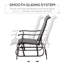 Fauteuil oscillant gris pour patio