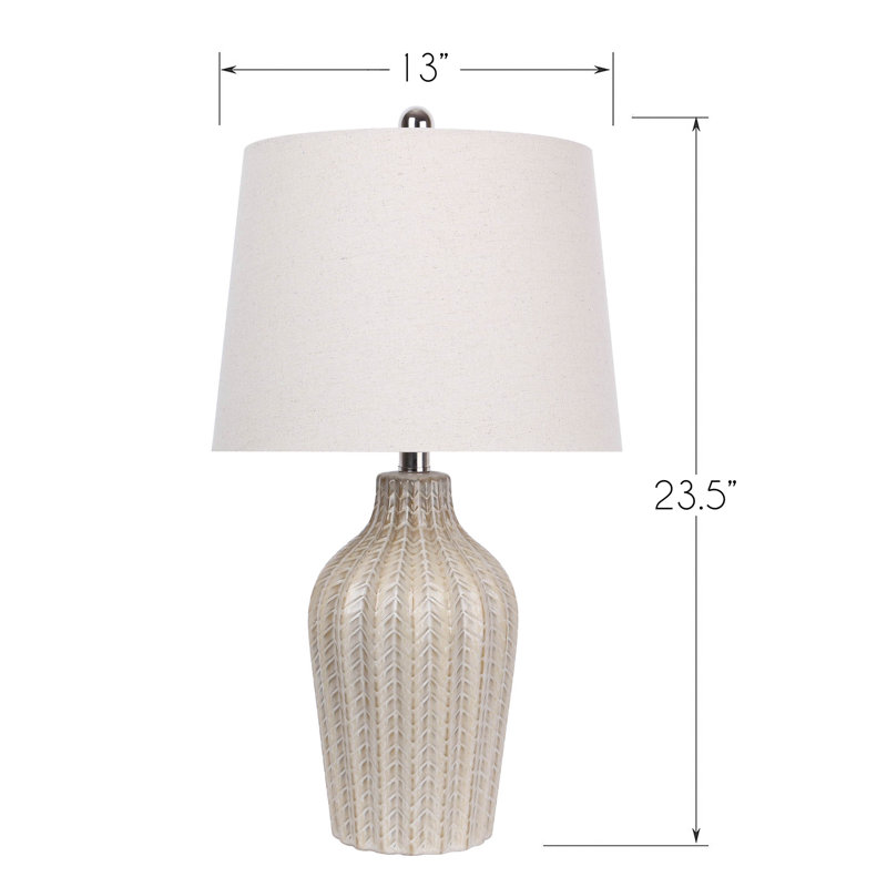 Hymel 23.5'' Table Lamp Set, Sand