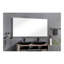 Miroir de salle de bain 84 x 36 pouces à rétroéclairage DEL avec cadre en aluminium, miroir de meuble-lavabo mural, anti-buée, mémoire, 3 couleurs, réglable en continu-112697210