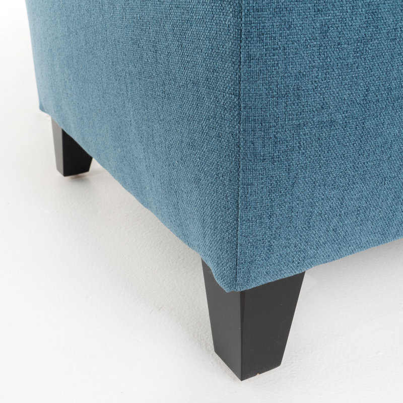 Andrews Storage In Fabric And Birch Legs - 50D X 20.5W 18.3H, Maximize Your Home , 49.4D 20.7W 18.30H, Legs, Practical Option