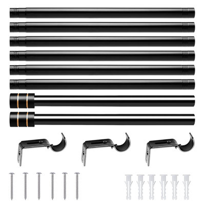 Matte Black Curtain Track/Rail
