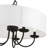 Sampson 23" W 5-Light Metal Drum Chandelier with Linen Blend Shade -350388592