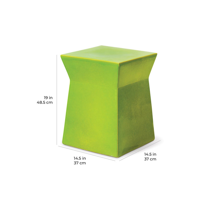Tabouret d'appoint en céramique, Vert pomme