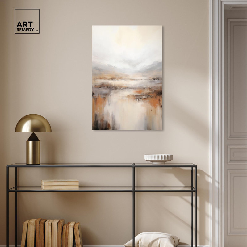 Natural Cascades Canvas Muted Abstract Wall Art by Art Remedy, Wrapped Canvas, 30" H x 20" W