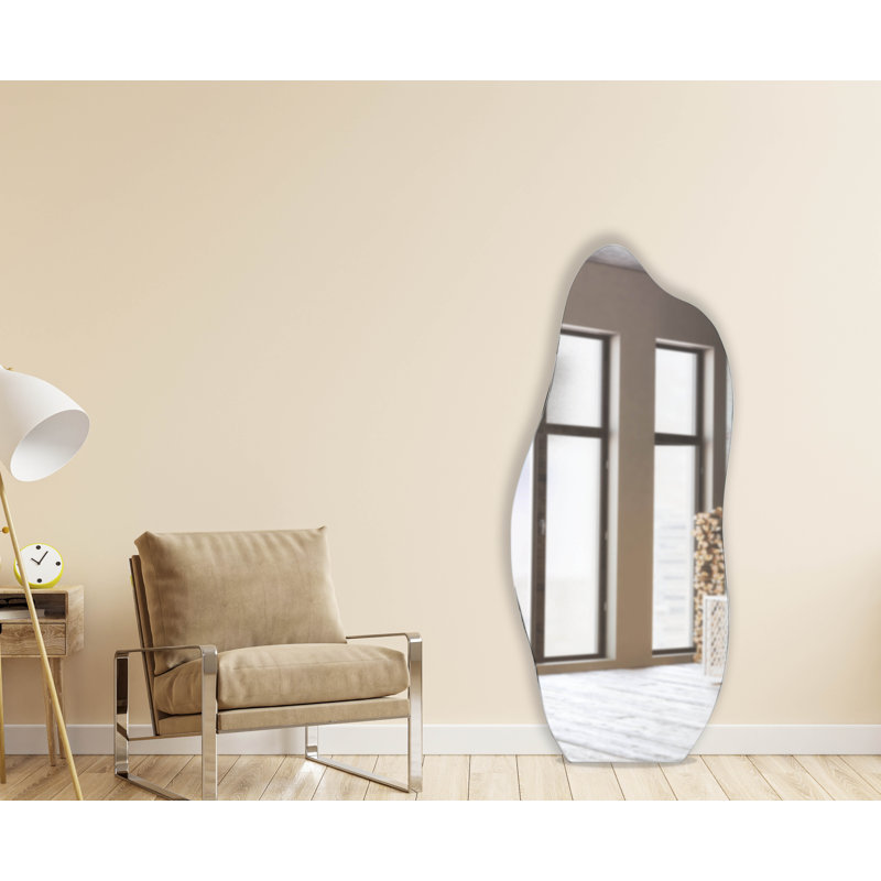 Bik Flat Mirror, White, 42" H x 18" W