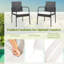 Patiojoy chaises de salle à manger en rotin 4 pièces
