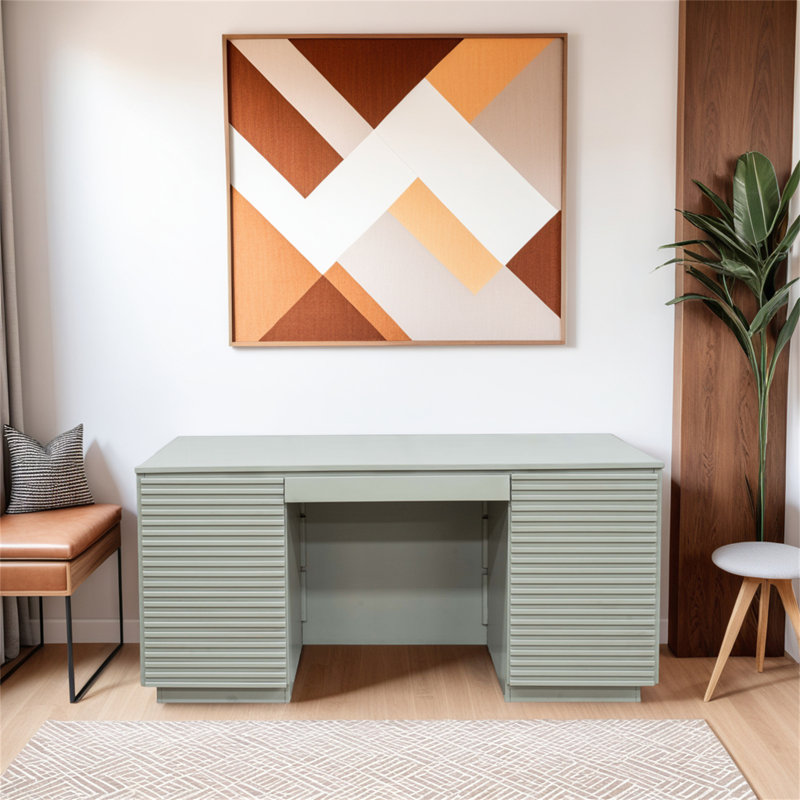 Bureau de direction 64 pouces, Beige