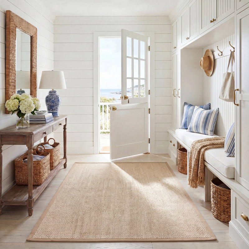 Tapis en jute / sisal Kiki, Carré 8 pi