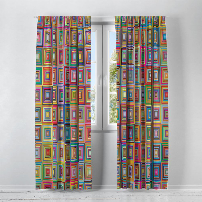 Semi Sheer Curtain Pair, 20" W x 52" L