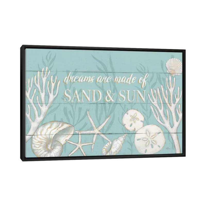 «Tranquil Morning I», art textuel sur toile, H 18 po x l 26 po x P 1,5 po, Toile avec cadre noir, Pas de tapis