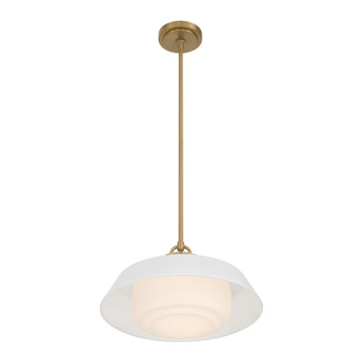 Luminaire suspendu doré éclatant 16 po Grantham
