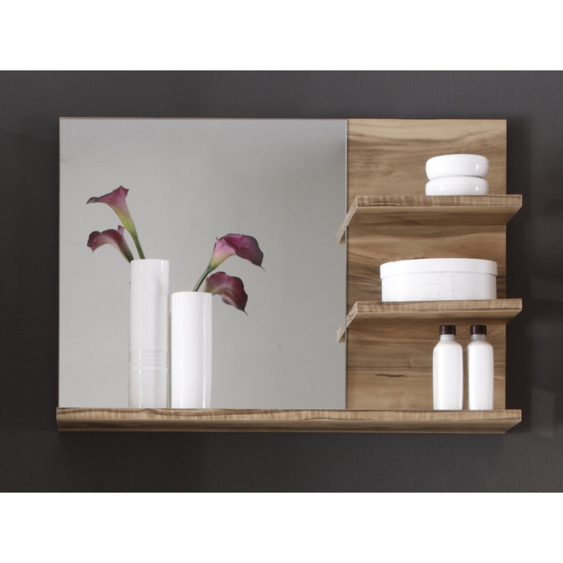 Heisel Engineered Wood Flat Wall Mirror