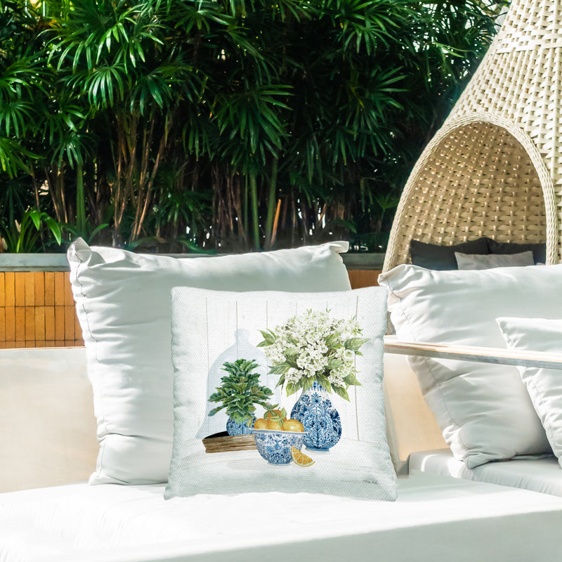 Striped Outdoor Throw Pillow