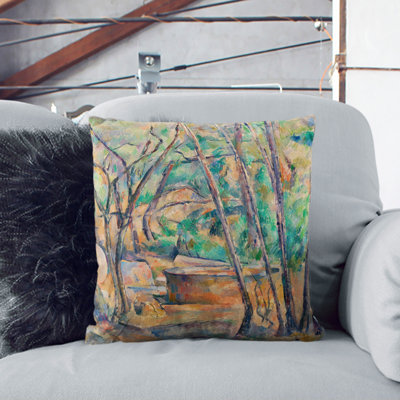 Millstone And Cistern Square Throw Cushion