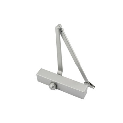 Overhead Door Closer Surface Mounted 93 Series Silver Cover/ Black Arm Fire Rated