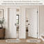 Porte intérieure moulée à 3 panneaux, âme creuse, apprêt blanc lisse, 30 po x 80 po-122420923