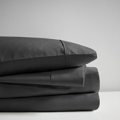 Cooling Full Sheets And Sheet Sets, Cotton Blend, Black, 4-piece Bedding Set