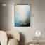 Art mural abstrait bleu de la mer bleue de Punta Cana par Art Remedy-102530213-102530219