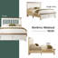 Farmhouse Wooden Panel Bed with Slatted Headboard -1936054979-1936342572