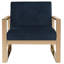 Fauteuil en velours capitonné de 30 po de largeur Skye