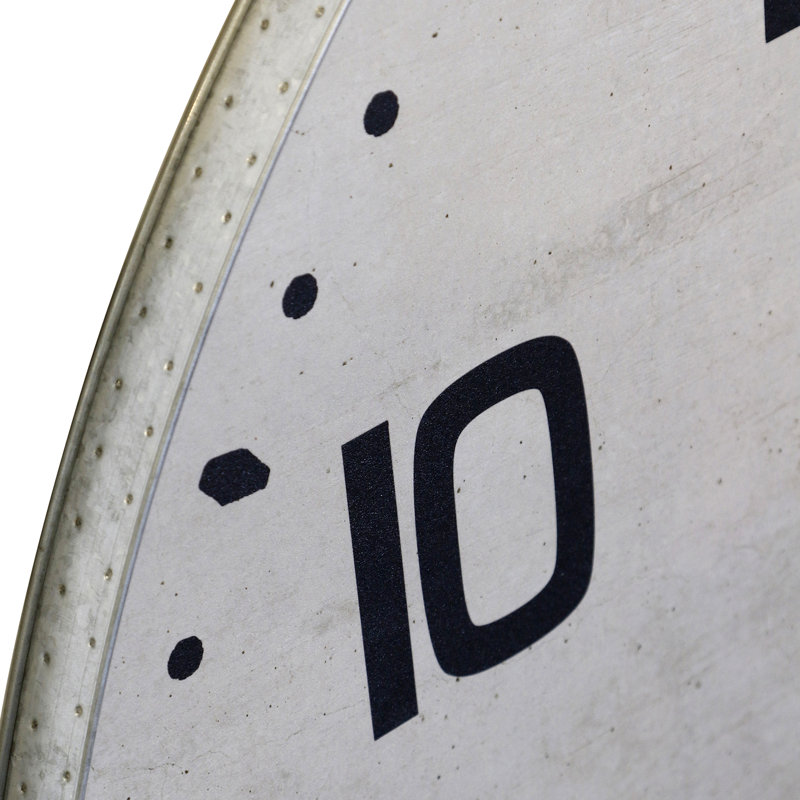 Luzerne Wall Clock, Matte White