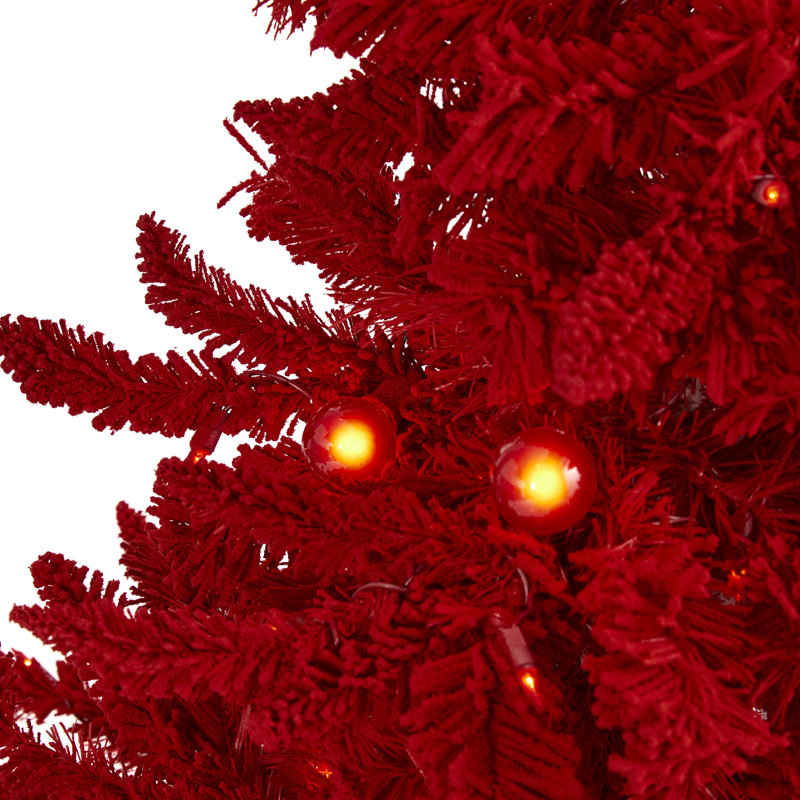 Lighted Artificial Christmas Tree, 6' H