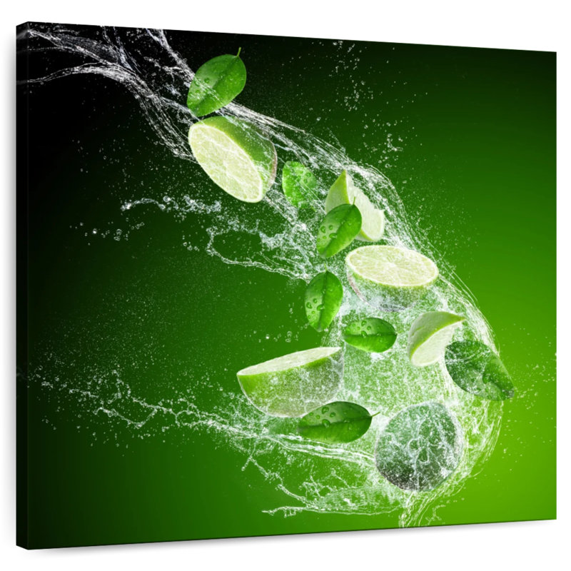 Yarlin Lime Splash, 39" H x 39" W