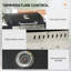 Outsunny 3+1 Gas Burner Grill 11.5 kW with Wheels Warming Rack Black