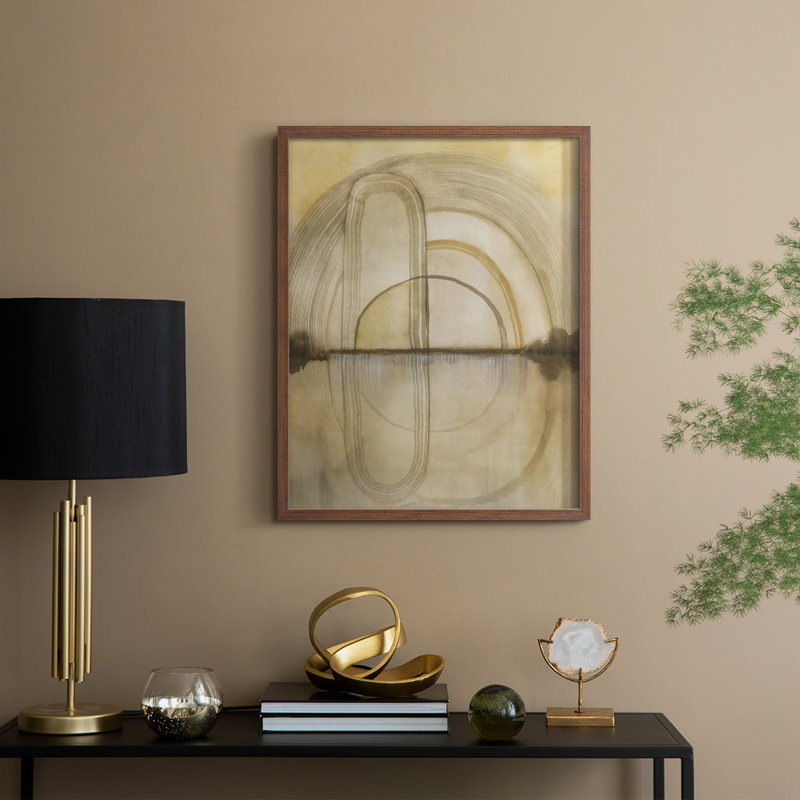 Soft Golden Reflections II Framed Print - Solid Wood