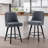 Swivel Bar Stools, Upholstered Counter Stool with Solid Wood Frame-1456014494