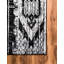 Tapis blanc / noir à motif géométrique Hewan-2033742275