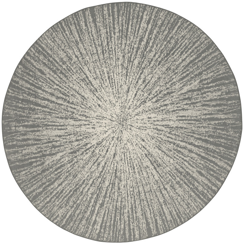 Faustina Performance Abstract Rug, Round 5'1"